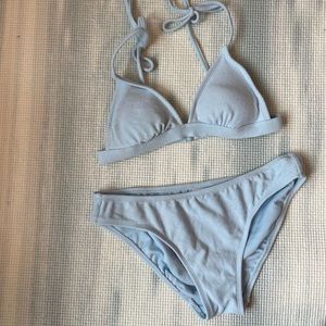 exhilaration Terry cloth two piece bikini